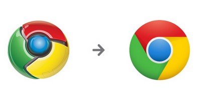 Chrome的Logo的扁平化設(shè)計(jì)