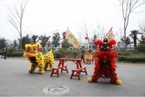開工大吉 | 舞獅歡慶開門紅，中原工業(yè)設(shè)計(jì)城虎年再出發(fā)!